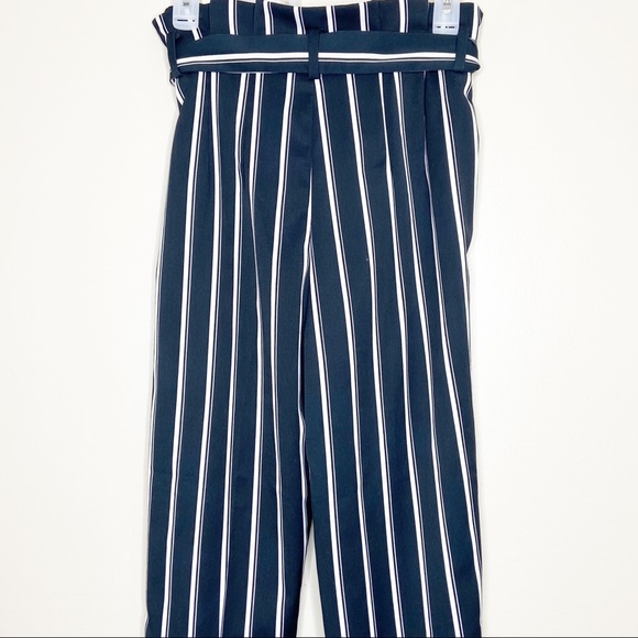SOLD H&M Striped Blue High Waist Pants - Picture 4 of 5